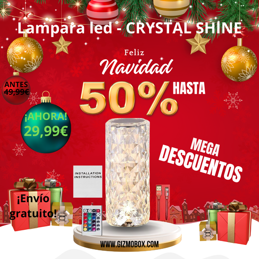 Lámpara led de 16colores- Crystal Shine